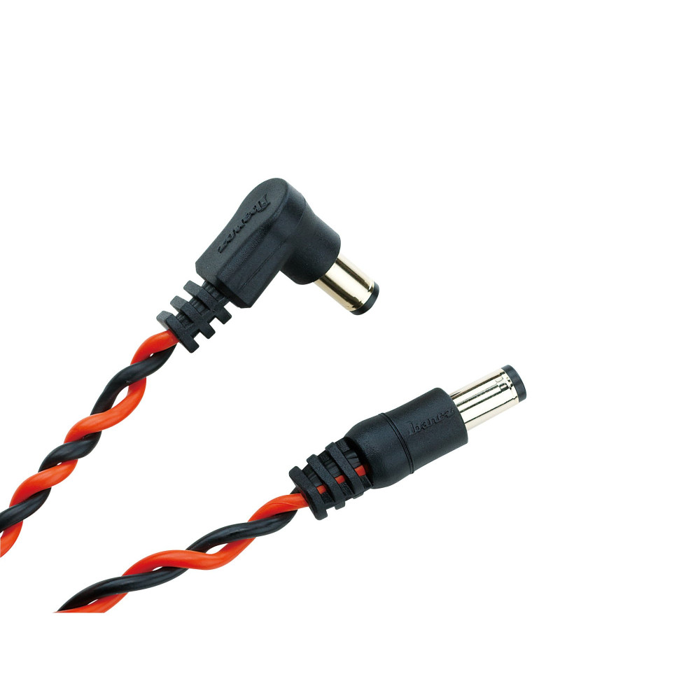 Ibanez DCT08-BNR Twisted DC Cable Black & Neon Red, Length: 8