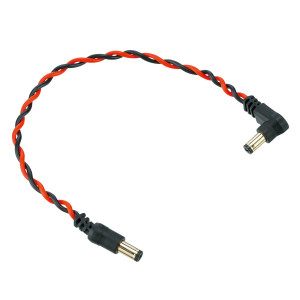 Ibanez DCT08-BNR Twisted DC Cable Black & Neon Red, Length: 8