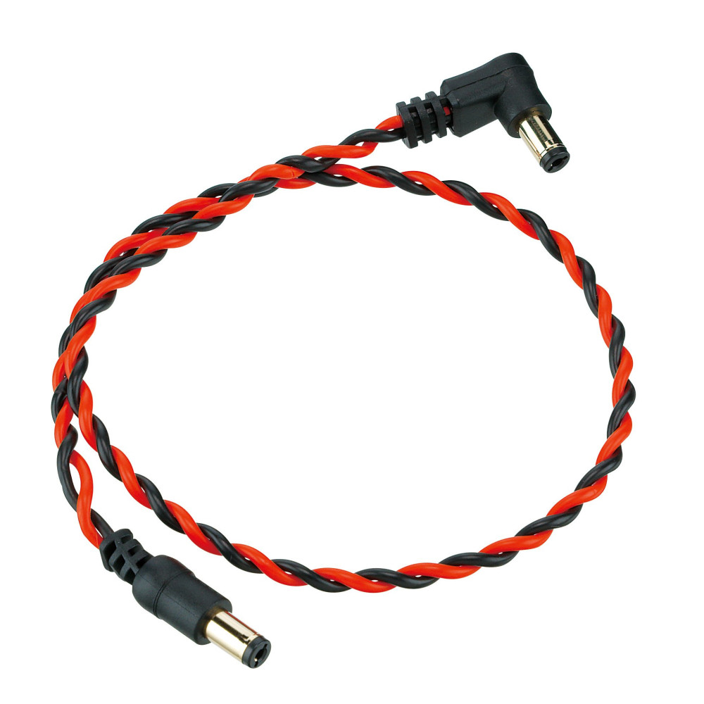 Ibanez DCT16-BNR Twisted DC Cable Black & Neon Red, Length: 16