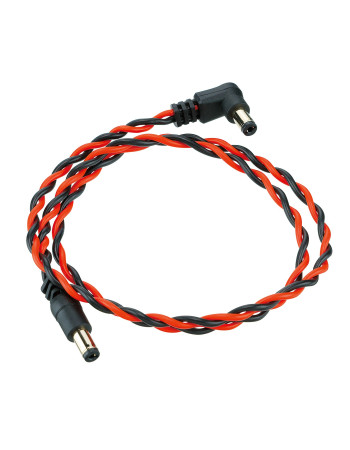 Ibanez DCT24-BNR Twisted DC Cable Black & Neon Red, Length: 24