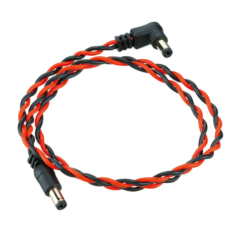 Ibanez DCT24-BNR Twisted DC Cable Black & Neon Red, Length: 24
