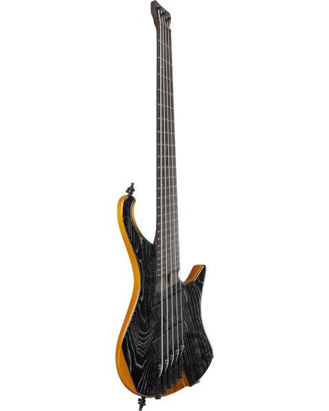 Ibanez EHB1135MS-SKL Bass Workshop EHB Electric Bass 5-String Multi Scale - Silver Wave Black Low Gloss + Gig Bag