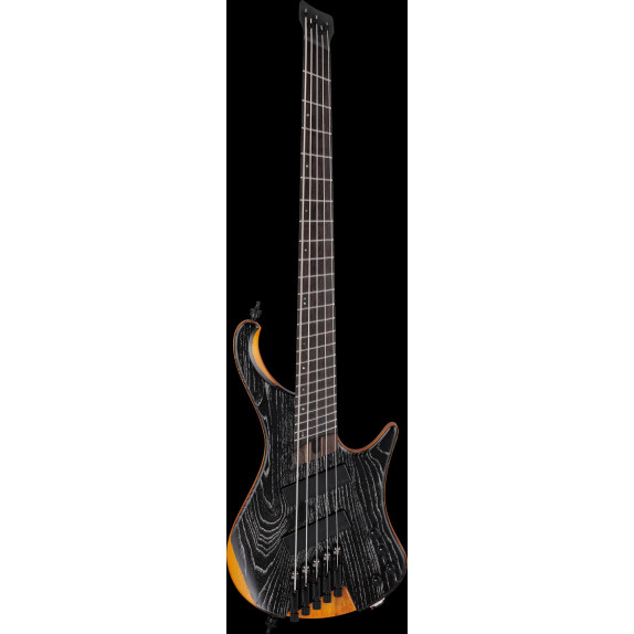 Ibanez EHB1135MS-SKL Bass Workshop EHB Electric Bass 5-String Multi Scale - Silver Wave Black Low Gloss + Gig Bag