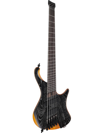 Ibanez EHB1135MS-SKL Bass Workshop EHB Electric Bass 5-String Multi Scale - Silver Wave Black Low Gloss + Gig Bag