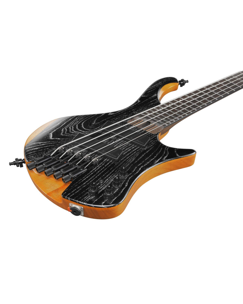 Ibanez EHB1135MS-SKL Bass Workshop EHB Electric Bass 5-String Multi Scale - Silver Wave Black Low Gloss + Gig Bag