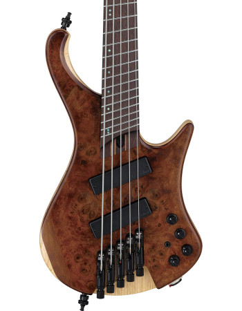 Ibanez EHB1265MS-NML Bass Workshop EHB Electric Bass 5-String Multi Scale - Natural Mocha Low Gloss + Gig Bag