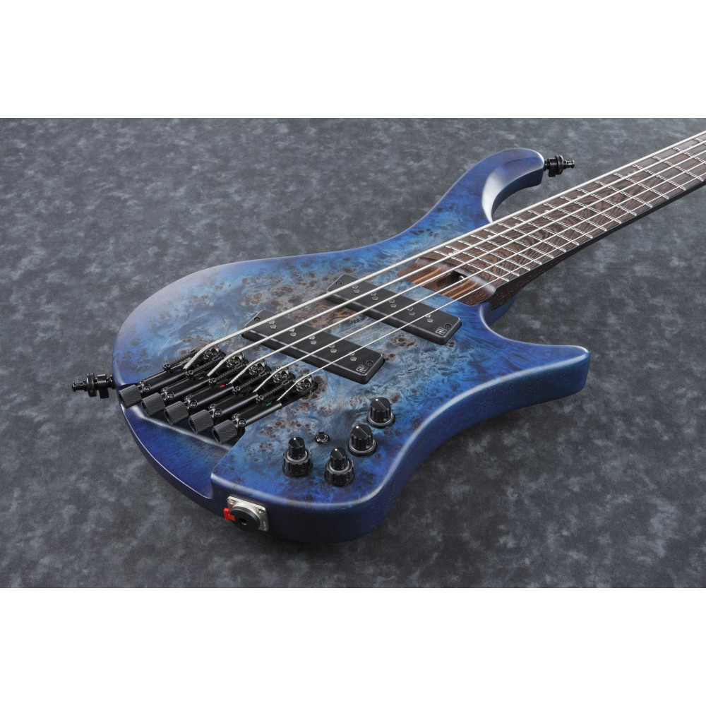 Ibanez EHB1505MS-PLF Bass Workshop EHB Electric Bass 5-String Multiscale - Pacific Blue Burst + Gig Bag PGPGB