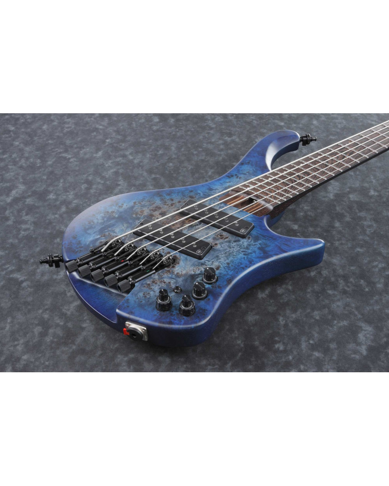Ibanez EHB1505MS-PLF Bass Workshop EHB Electric Bass 5-String Multiscale - Pacific Blue Burst + Gig Bag PGPGB