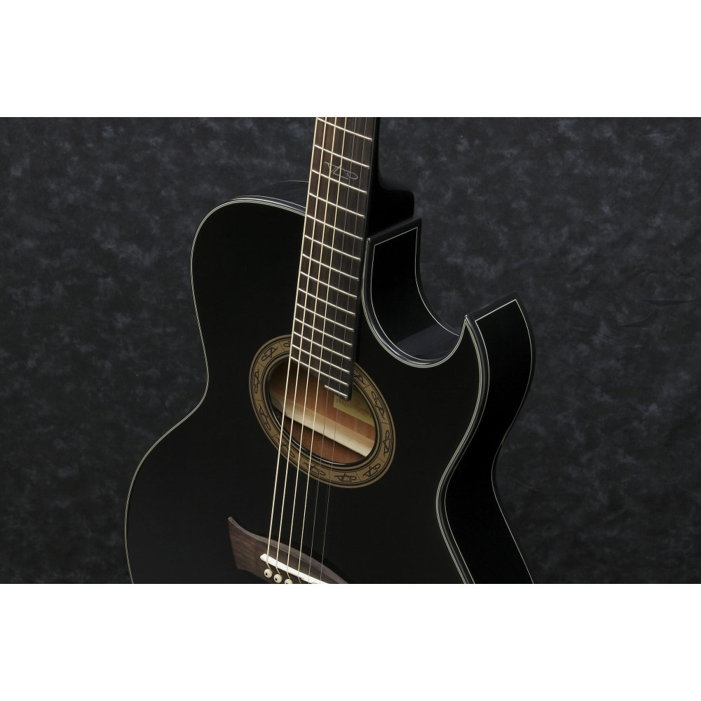 Ibanez EP5-BP Steve Vai Signature Acoustic Guitar 6-String - Black Pearl