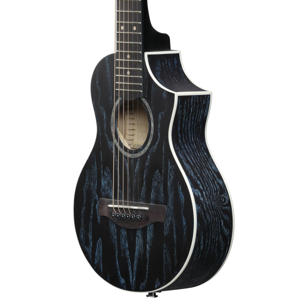 Ibanez EWP16EWB-GAO EWP Piccolo Guitar 6-String - Galaxy Aqua Open Pore + Gig Bag