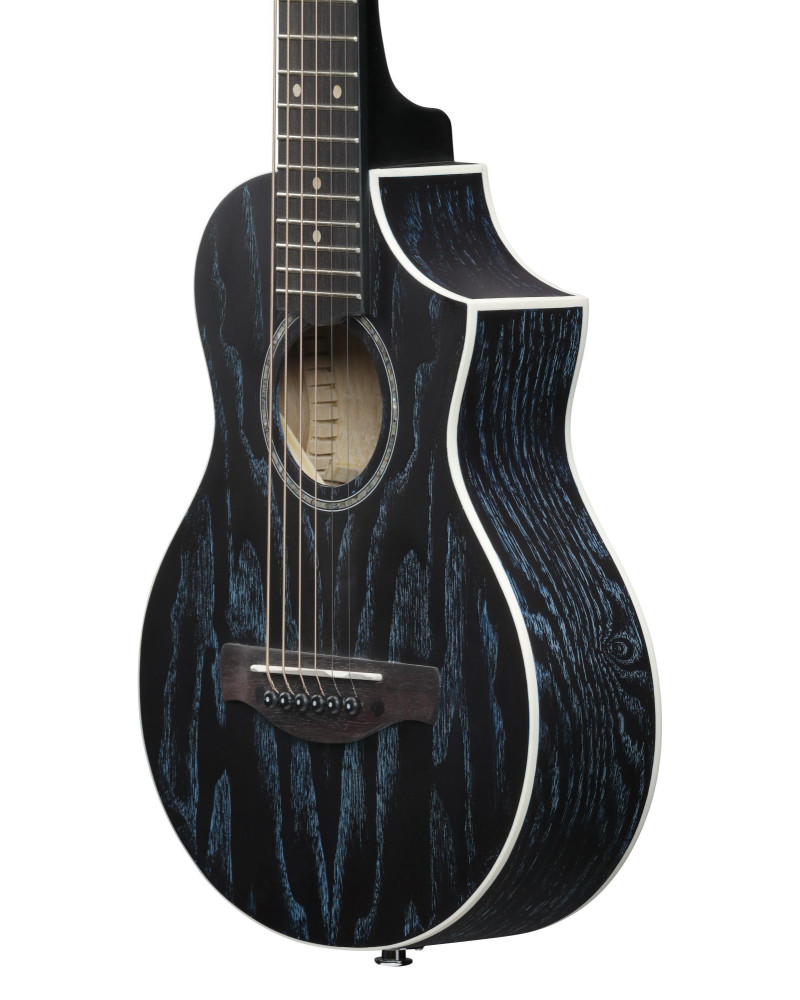 Ibanez EWP16EWB-GAO EWP Piccolo Guitar 6-String - Galaxy Aqua Open Pore + Gig Bag