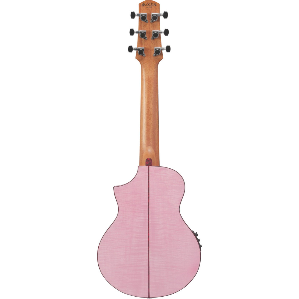 Ibanez EWP17M2E-SMO EWP Piccolo Guitar 6-String - Strawberry Milk Open Pore