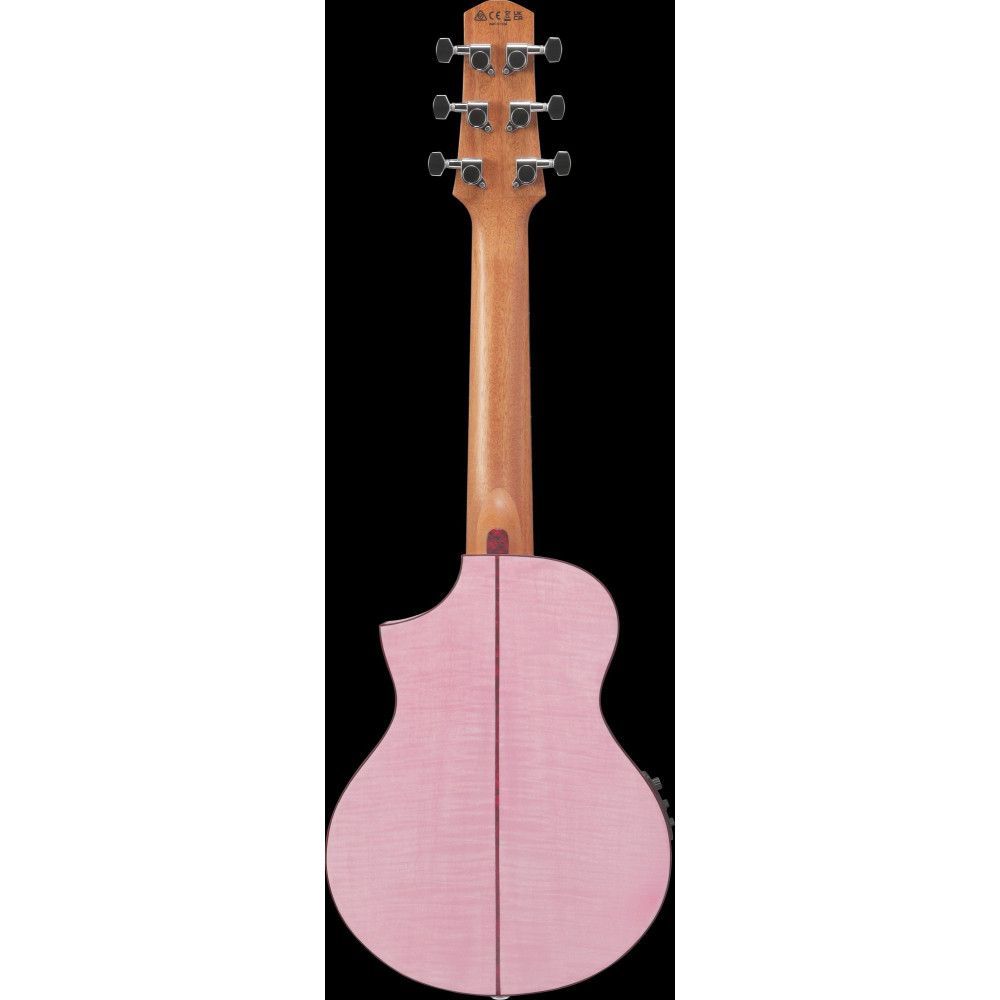 Ibanez EWP17M2E-SMO EWP Piccolo Guitar 6-String - Strawberry Milk Open Pore