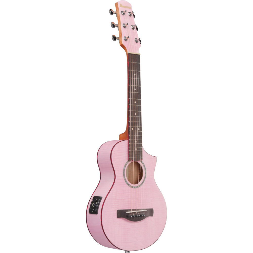 Ibanez EWP17M2E-SMO EWP Piccolo Guitar 6-String - Strawberry Milk Open Pore
