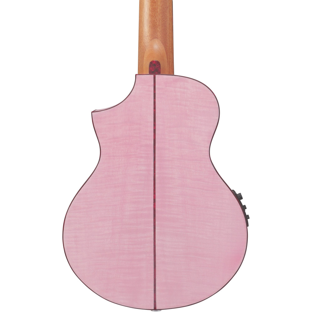 Ibanez EWP17M2E-SMO EWP Piccolo Guitar 6-String - Strawberry Milk Open Pore