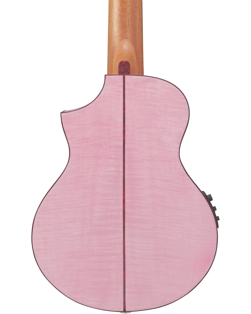 Ibanez EWP17M2E-SMO EWP Piccolo Guitar 6-String - Strawberry Milk Open Pore