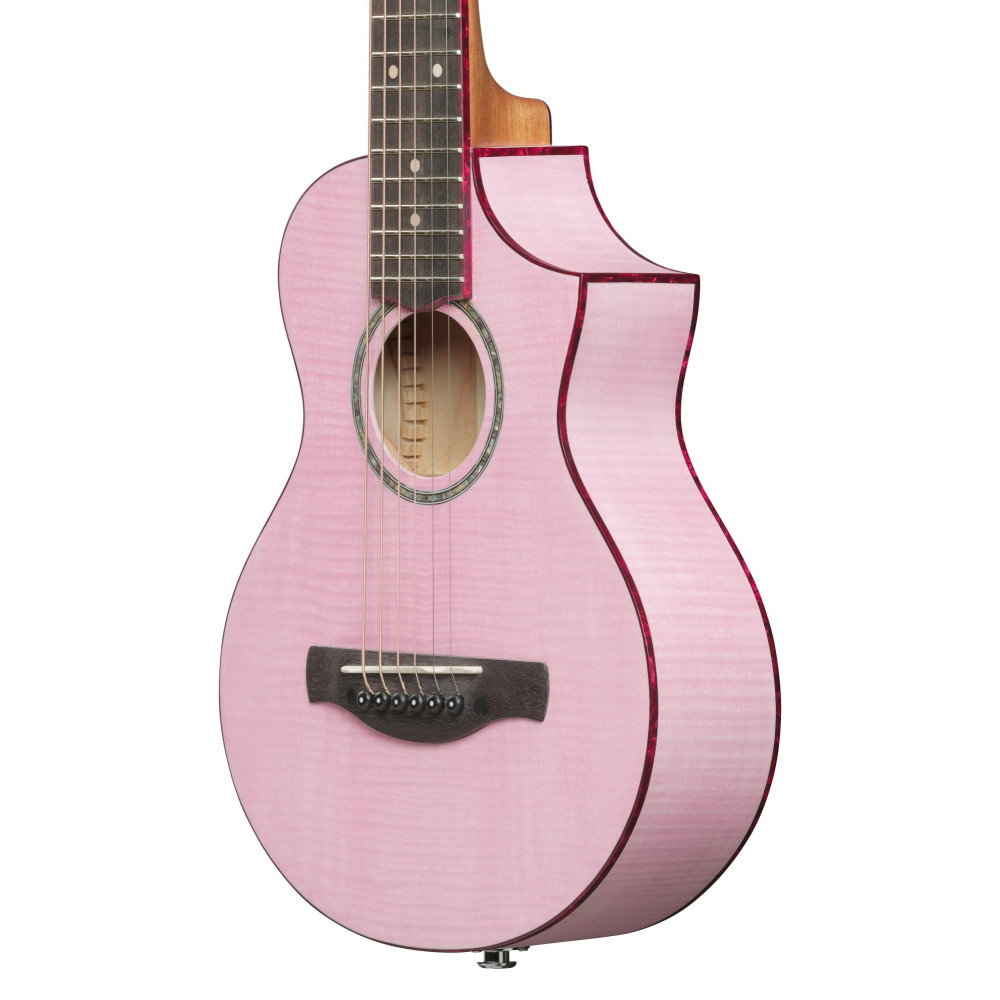 Ibanez EWP17M2E-SMO EWP Piccolo Guitar 6-String - Strawberry Milk Open Pore