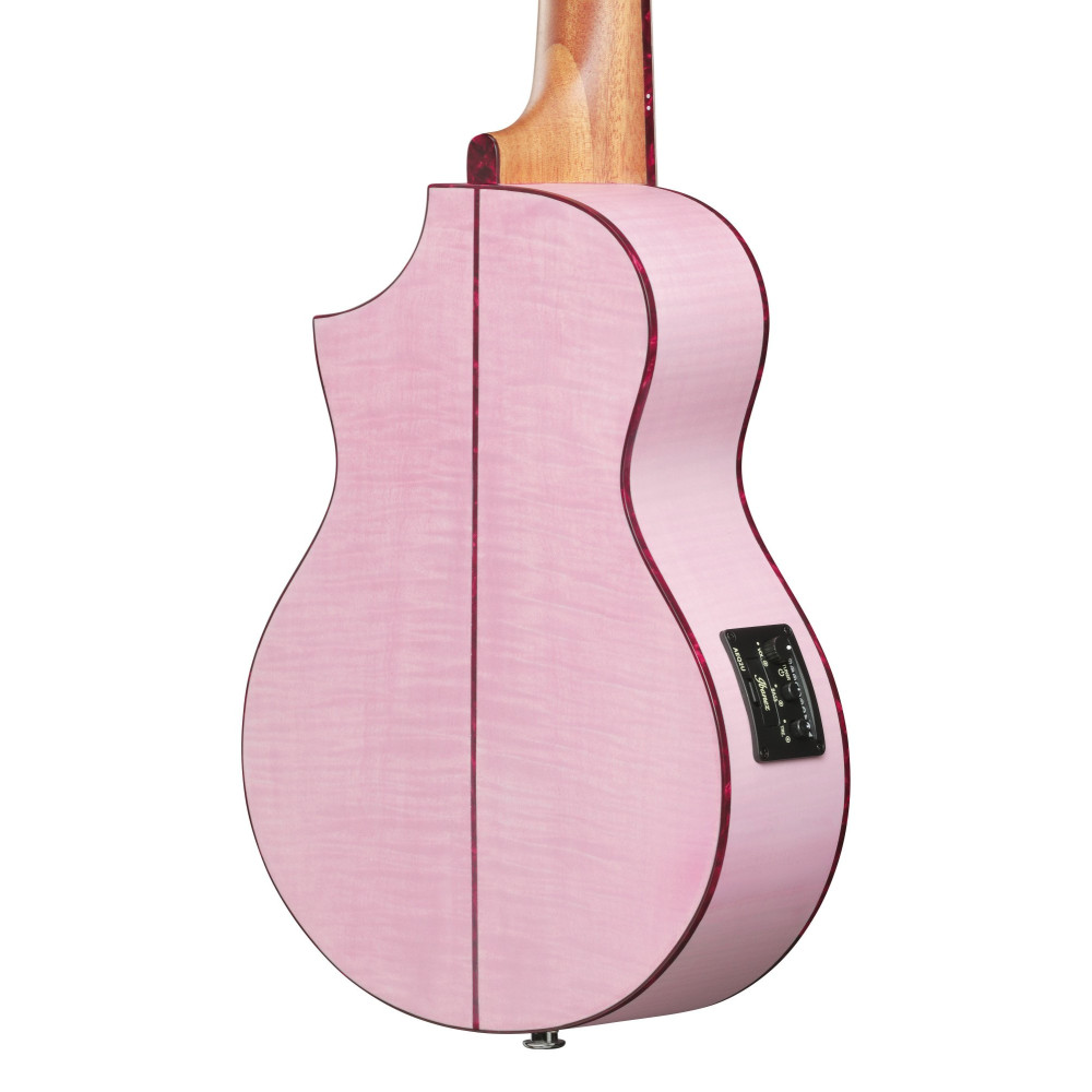 Ibanez EWP17M2E-SMO EWP Piccolo Guitar 6-String - Strawberry Milk Open Pore