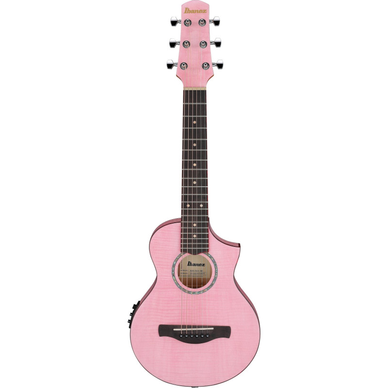 Ibanez EWP17M2E-SMO EWP Piccolo Guitar 6-String - Strawberry Milk Open Pore