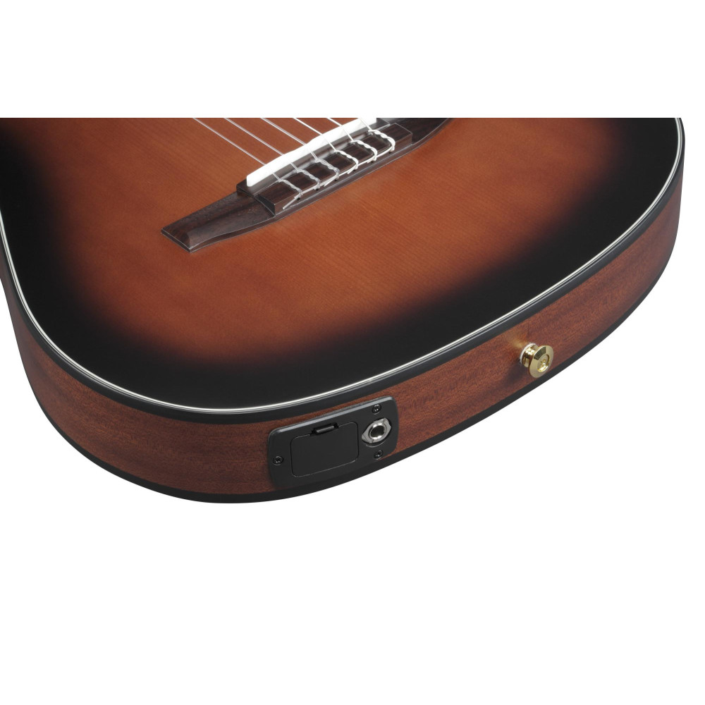Ibanez FRH10NL-BSF FRH Nylon String Guitar 6-String Lefty - Brown Sunburst Flat
