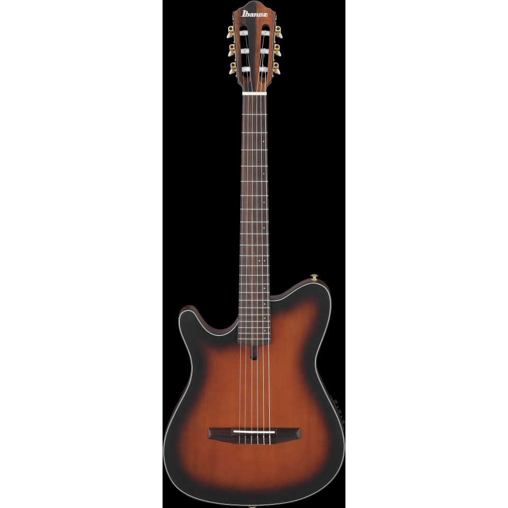 Ibanez FRH10NL-BSF FRH Nylon String Guitar 6-String Lefty - Brown Sunburst Flat