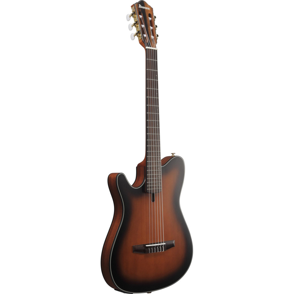 Ibanez FRH10NL-BSF FRH Nylon String Guitar 6-String Lefty - Brown Sunburst Flat