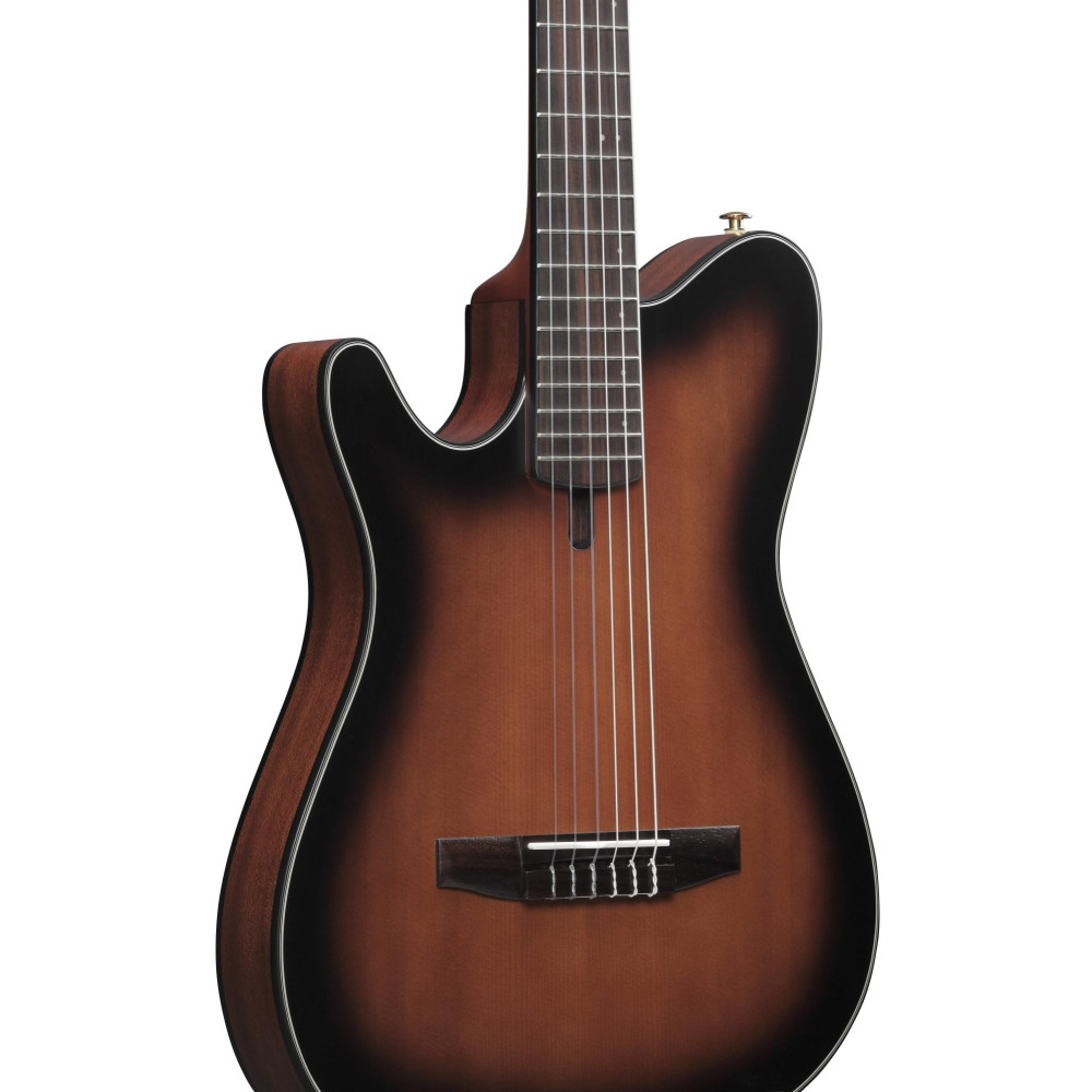 Ibanez FRH10NL-BSF FRH Nylon String Guitar 6-String Lefty - Brown Sunburst Flat