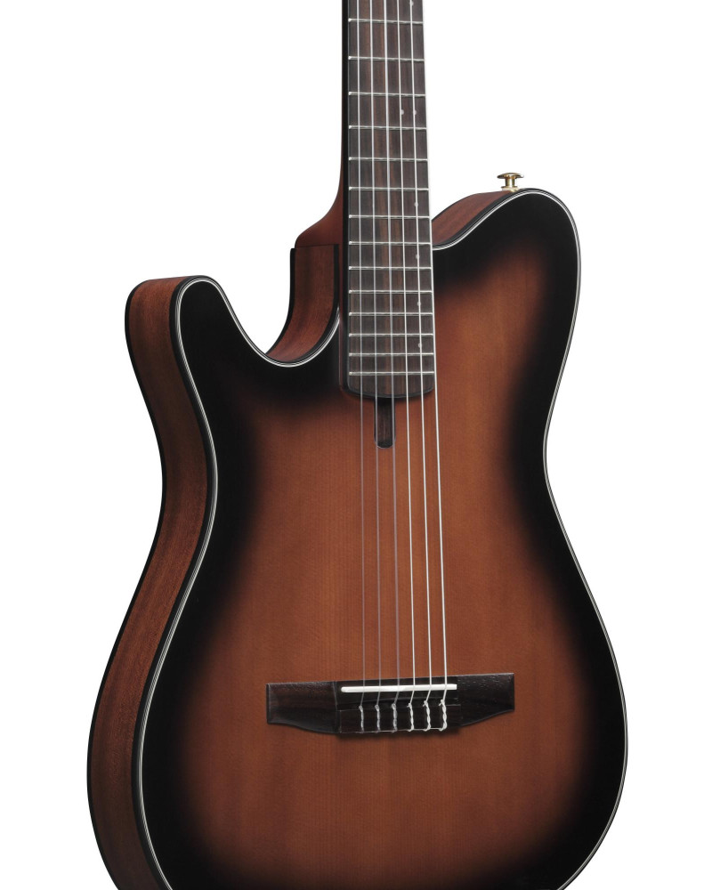 Ibanez FRH10NL-BSF FRH Nylon String Guitar 6-String Lefty - Brown Sunburst Flat