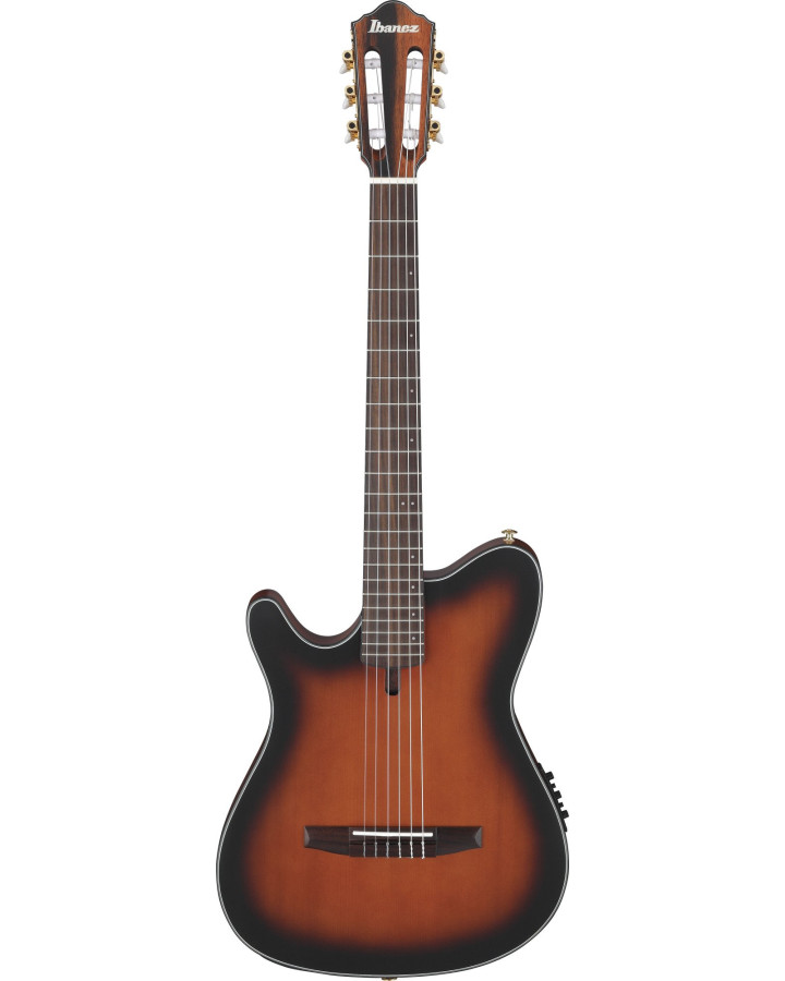 Ibanez FRH10NL-BSF FRH Nylon String Guitar 6-String Lefty - Brown Sunburst Flat