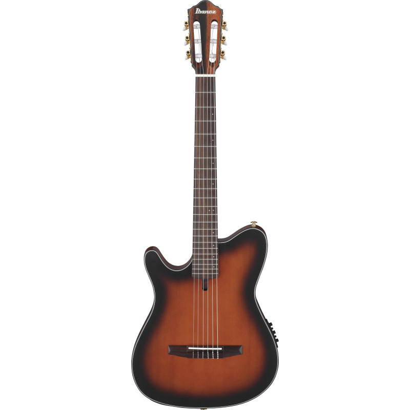 Ibanez FRH10NL-BSF FRH Nylon String Guitar 6-String Lefty - Brown Sunburst Flat