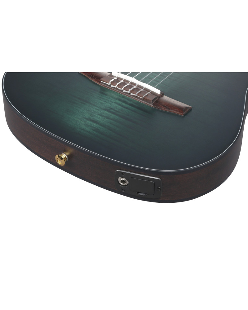 Ibanez FRH20FMN-DGL FRH Nylon String Guitar 6-String - Deep Emerald Green Low Gloss
