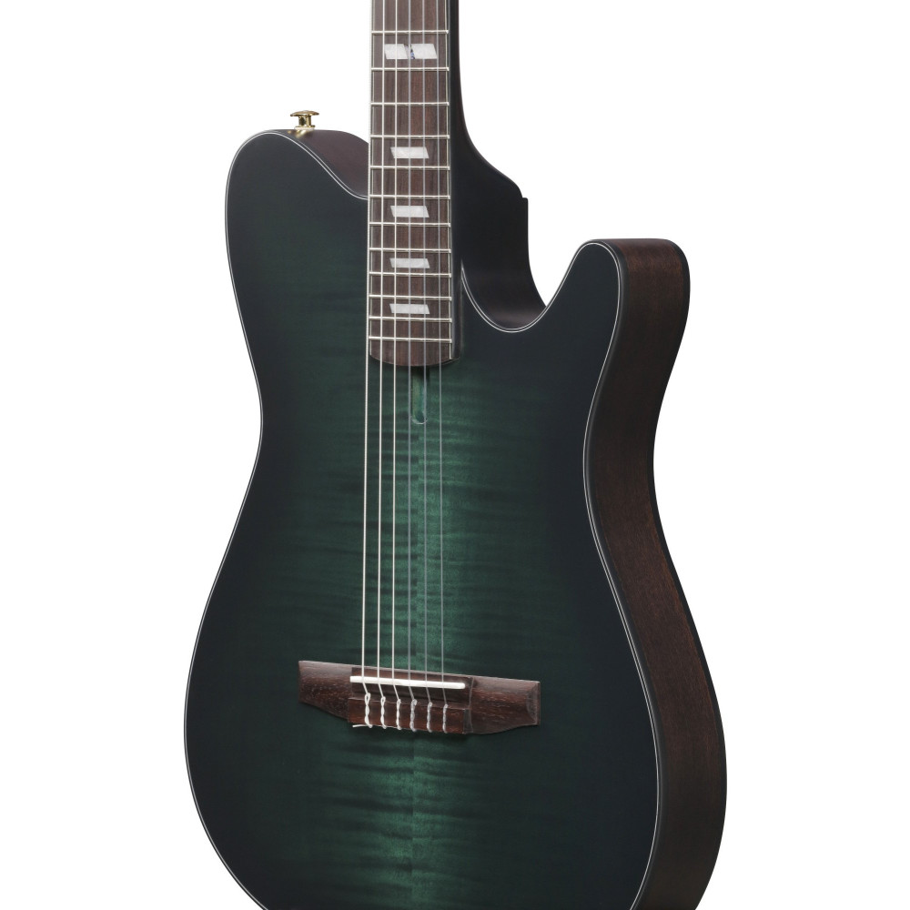 Ibanez FRH20FMN-DGL FRH Nylon String Guitar 6-String - Deep Emerald Green Low Gloss