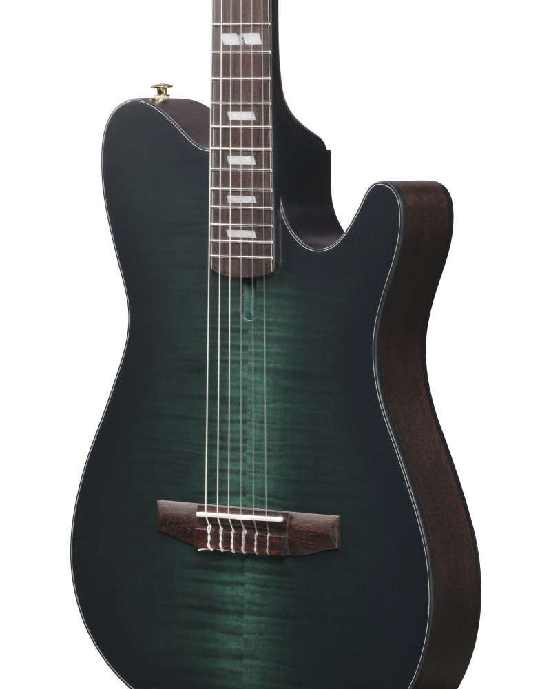 Ibanez FRH20FMN-DGL FRH Nylon String Guitar 6-String - Deep Emerald Green Low Gloss