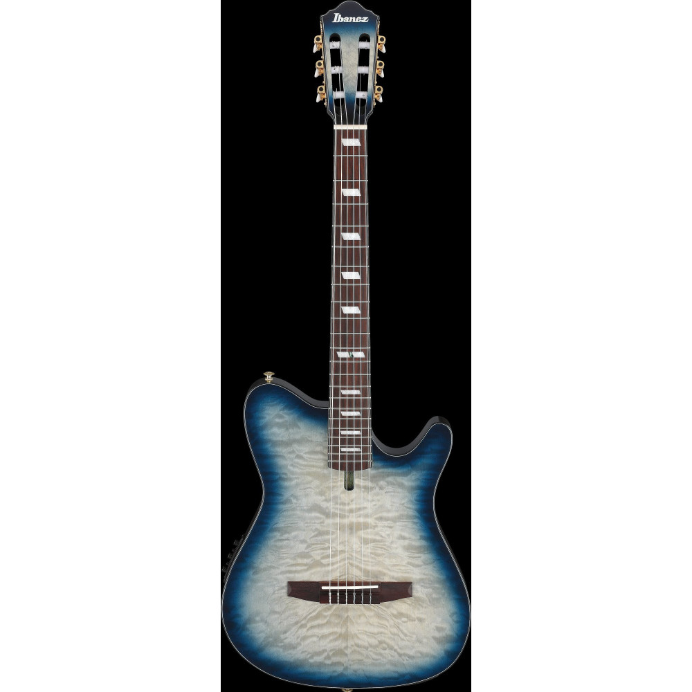 Ibanez FRH20QMN-CTL FRH Nylon String Guitar 6-String - Cosmic Blue Starburst Low Gloss