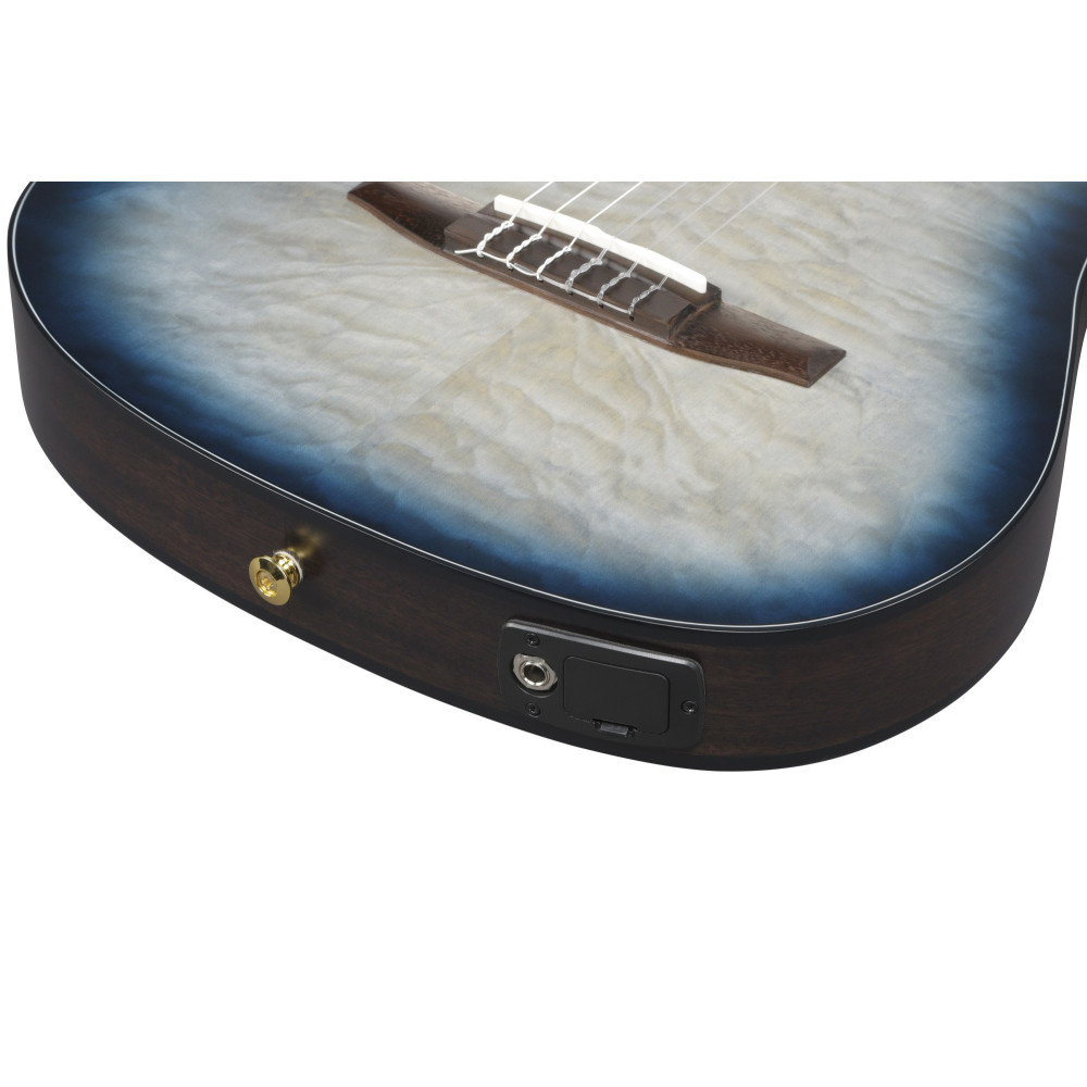 Ibanez FRH20QMN-CTL FRH Nylon String Guitar 6-String - Cosmic Blue Starburst Low Gloss