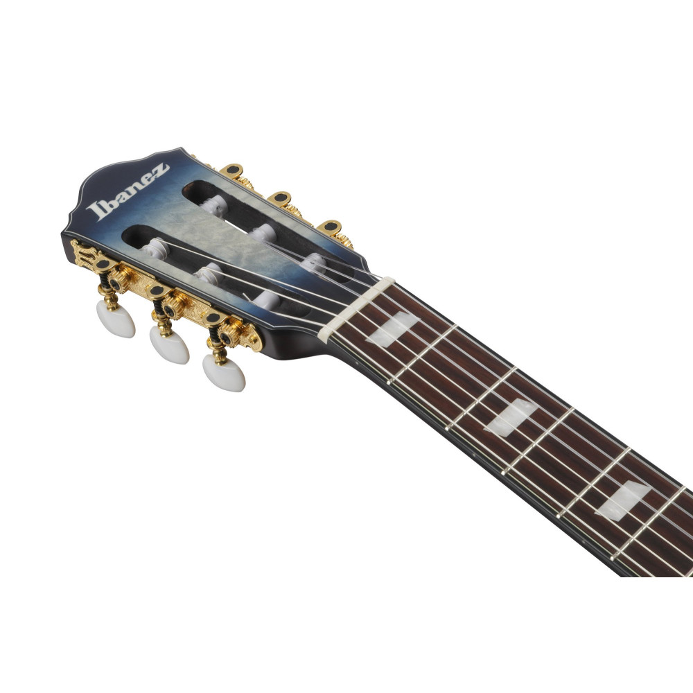 Ibanez FRH20QMN-CTL FRH Nylon String Guitar 6-String - Cosmic Blue Starburst Low Gloss