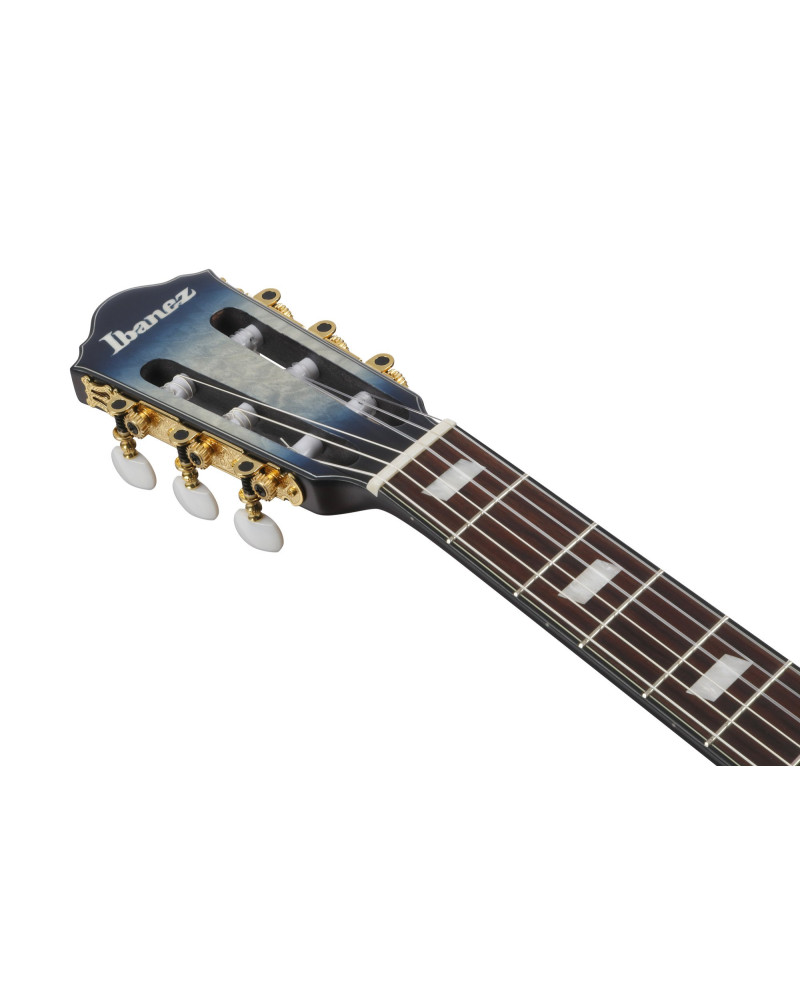 Ibanez FRH20QMN-CTL FRH Nylon String Guitar 6-String - Cosmic Blue Starburst Low Gloss