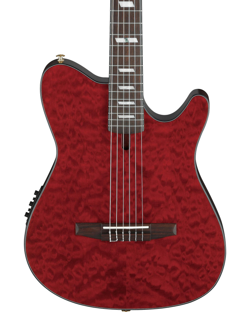 Ibanez FRH20QMN-WRL FRH Nylon String Guitar 6-String - Wine Red Low Gloss
