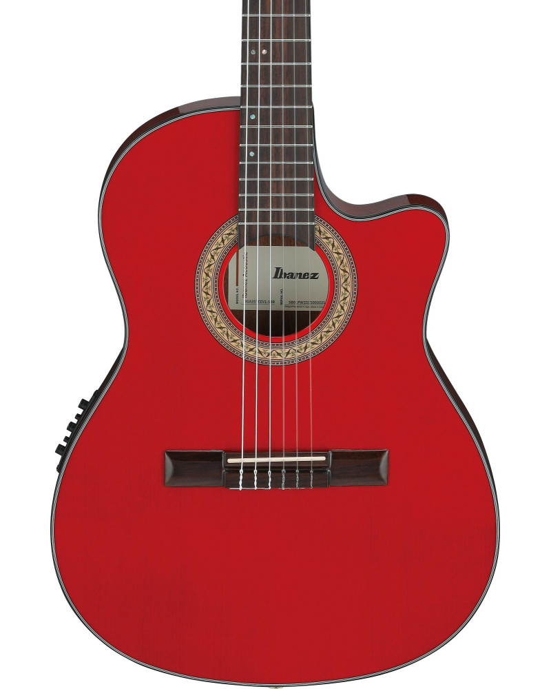 Ibanez GA35TCE-SRR GA Classical Guitar 6-String - Sapphire Red High Gloss