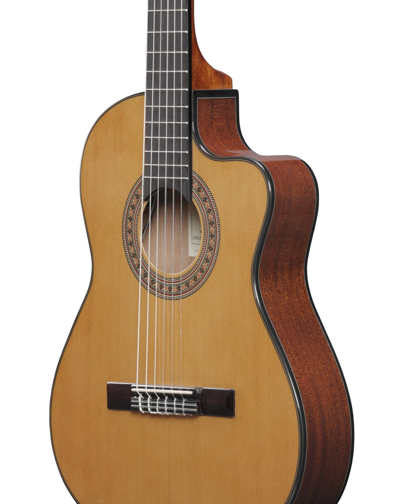 Ibanez GA5TCE3Q-AM GA Classical Guitar 6-String 3/4 Thinline Body - Amber High Gloss