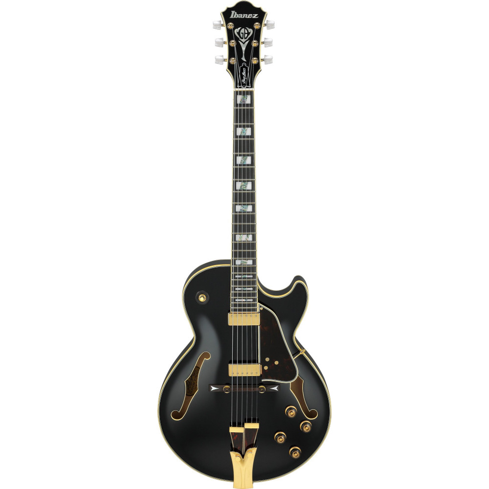 Ibanez GB10-BK George Benson Signature Hollow Body Guitar 6-String - Black + Case