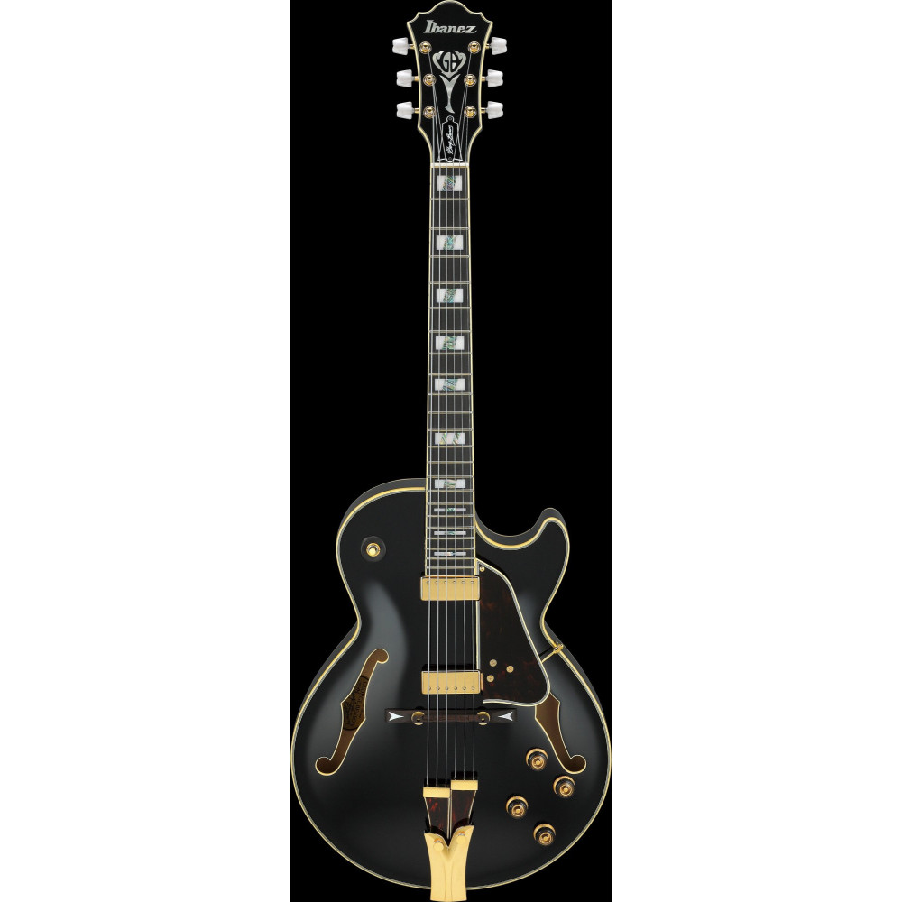 Ibanez GB10-BK George Benson Signature Hollow Body Guitar 6-String - Black + Case