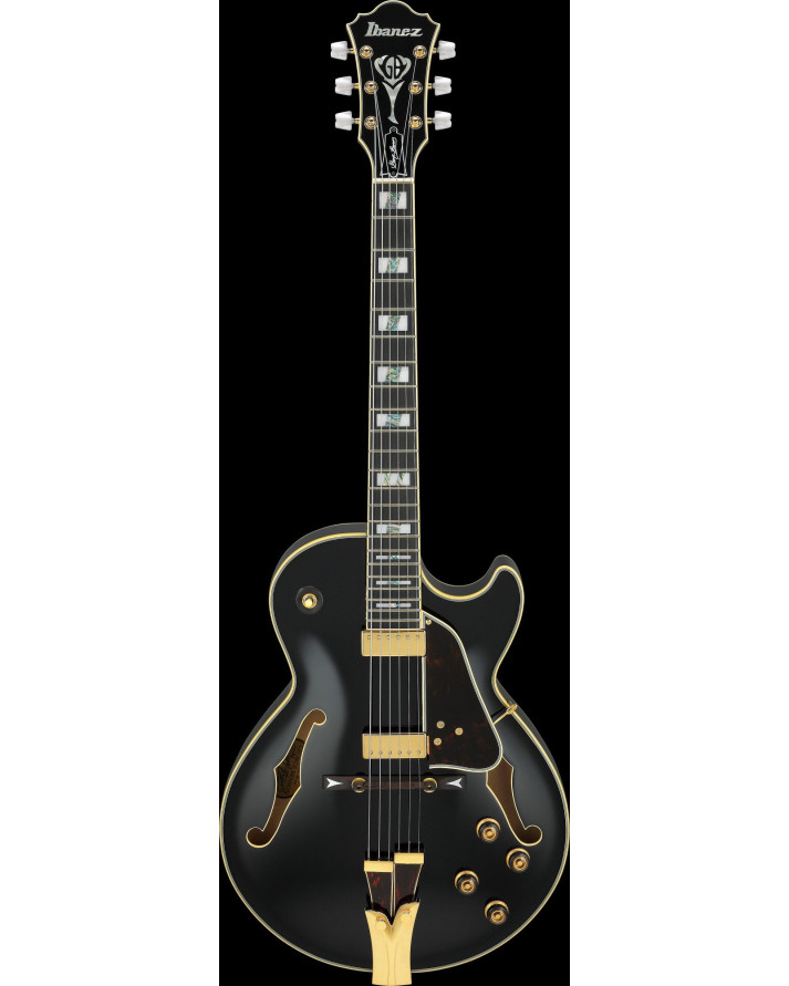 Ibanez GB10-BK George Benson Signature Hollow Body Guitar 6-String - Black + Case