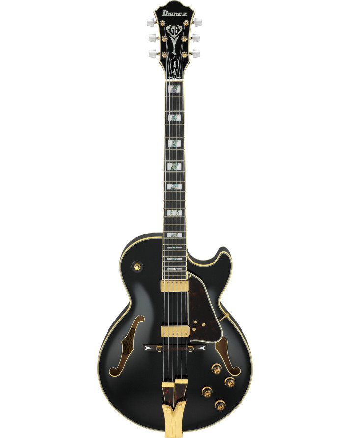 Ibanez GB10-BK George Benson Signature Hollow Body Guitar 6-String - Black + Case