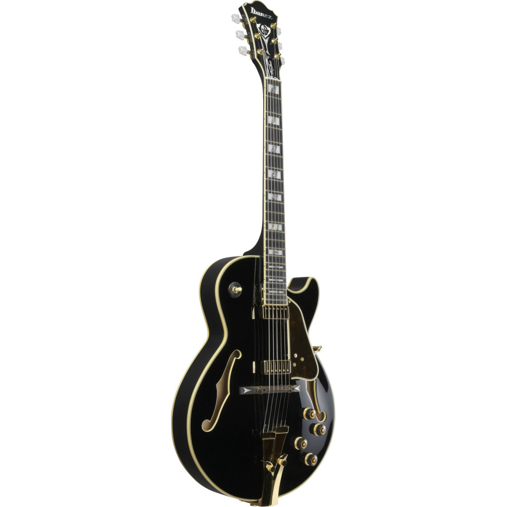 Ibanez GB10-BK George Benson Signature Hollow Body Guitar 6-String - Black + Case