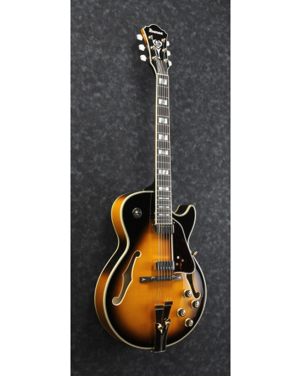 Ibanez GB10-BS George Benson Signature Hollow Body Guitar 6-String - Brown Sunburst + Case MGB100C