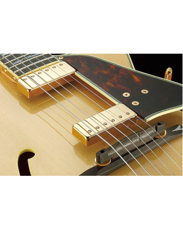 Ibanez GB10-NT George Benson Signature Hollow Body Guitar 6-String - Natural + Case MGB100C