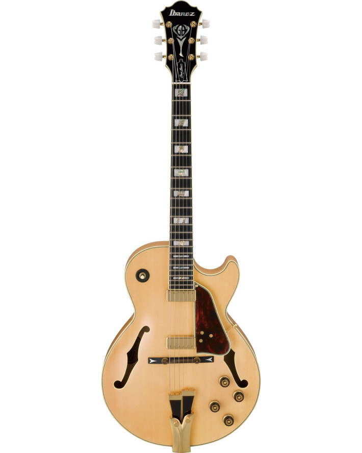 Ibanez GB10-NT George Benson Signature Hollow Body Guitar 6-String - Natural + Case MGB100C
