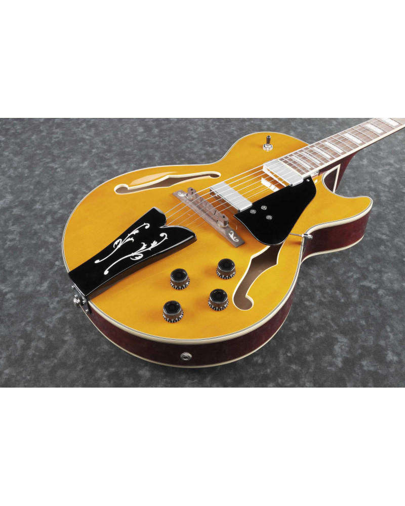 Ibanez GB10EM-AA George Benson Signature Hollow Body Guitar 6-String - Antique Amber