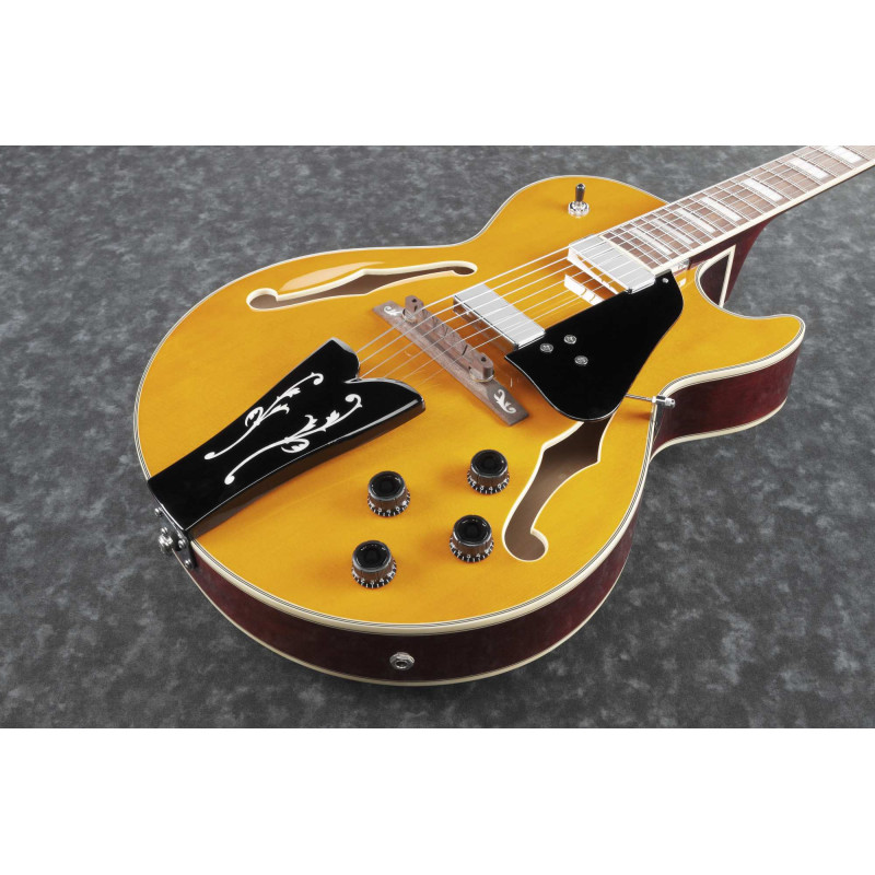 Ibanez GB10EM-AA George Benson Signature Hollow Body Guitar 6-String - Antique Amber